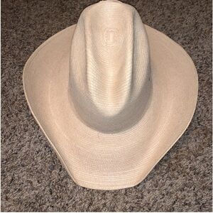 RESISTOL George Strait Design Cowboy Hat Self-Conforming Size 7 1/4 Palm Leaf